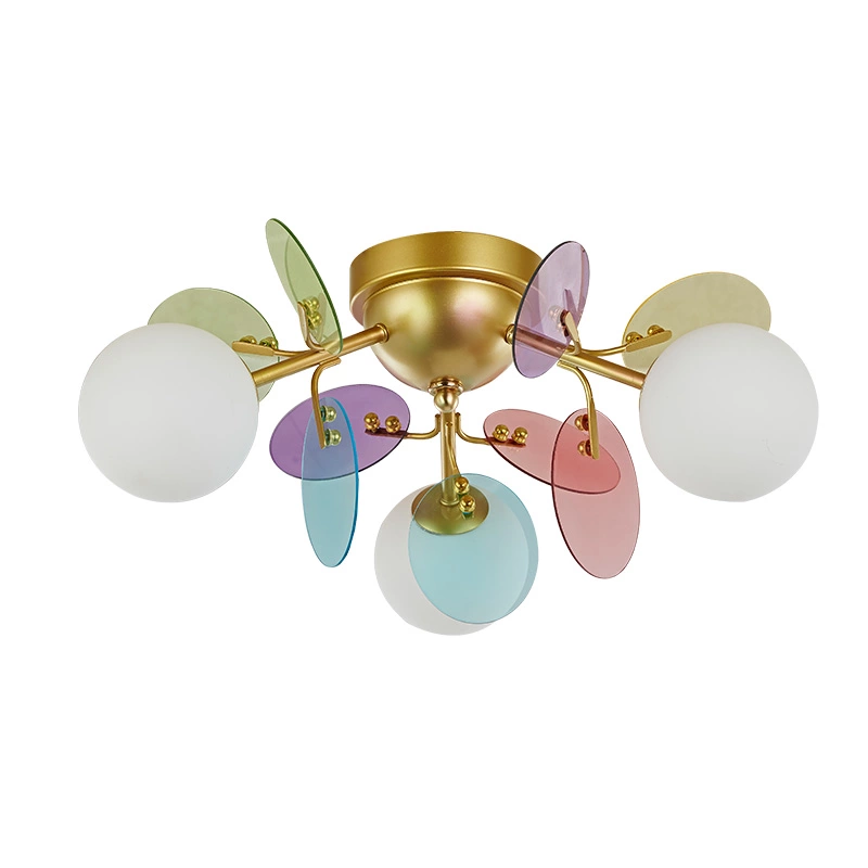 Panloob na dekorasyon glass ceiling lamp
